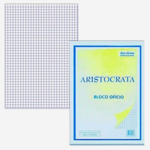 BLOCO QUADRICULADO OFÍCIO 1X1CM C/50 FOLHAS SAN REMO