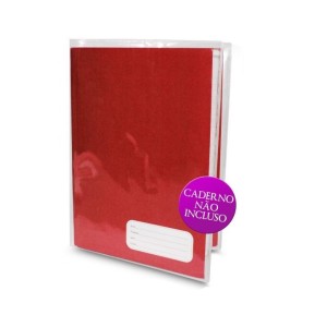 CAPA PARA CADERNO 1/4 BROCHURA 310X230MM PVC C/5 GPK