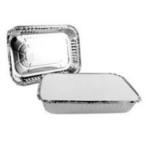 MARMITEX DE ALUMÍNIO RETANGULAR 250ML C/10 UNIDADES