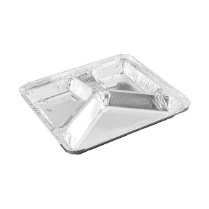 MARMITEX DE ALUMÍNIO D17 3 DIVISÕES 900ML C/10 UNIDADES