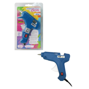 PISTOLA DE COLA QUENTE PEQUENA BIVOLT AZUL MAKE