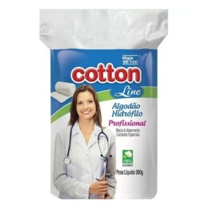 ALGODÃO HIDRÓFILO ROLO 500G COTTON LINE