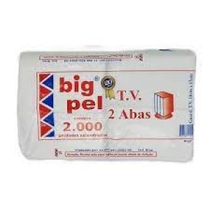 GUARDANAPO TV BRANCO COM 2000 UNIDADES BIGPEL