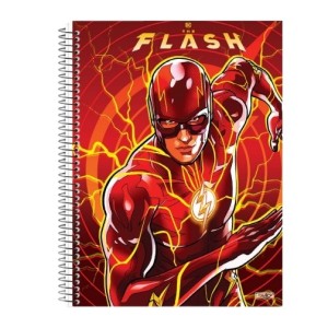 CADERNO 80FLS 1 MATÉRIA UNIVERSITÁRIO CAPA DURA ESPIRAL THE FLASH SÃO DOMINGOS