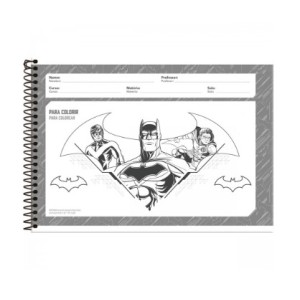 CADERNO DE CARTOGRAFIA E DESENHO BATMAN FORONI