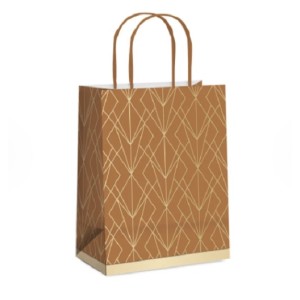 SACOLA DE PAPEL P 21,5X15X8CM STIL CARAMEL CROMUS