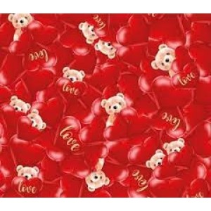 SACO PARA PRESENTE METALIZADO AMOR 60X90 COM 25 CROMUS