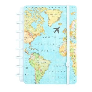 CADERNO INTELIGENTE A5 BY GOCASE MAPA MUNDI