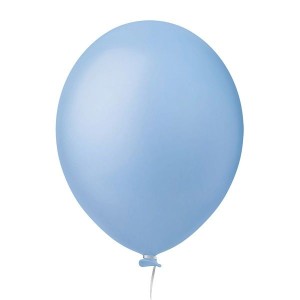 BALÃO BEXIGA Nº 08 AZUL CLARO C/50 UNIDADES HAPPY DAY