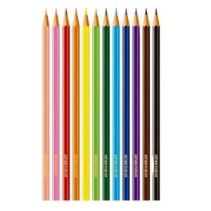 LÁPIS 12 CORES+2 LÁPIS GRAFITE MULTICOLOR FABER CASTELL