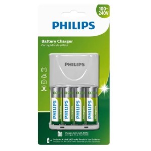 CARREGADOR DE PILHAS AA/AAA SCB2445NB/59 PHILIPS
