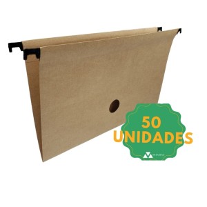 PASTA SUSPENSA KRAFT 180GRS SEM ACESSÓRIOS CAIXA C/50 UNIDADES TP PASTAS