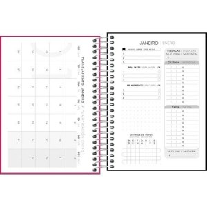 AGENDA 11,7x16,4CM NEON CAPA PLÁSTICA 2026 TILIBRA