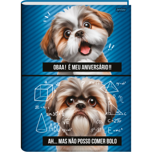 CADERNO 80FLS 1/4 CAPA DURA BROCHURA PETS LOVE JANDAIA