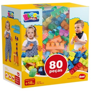 BLOCOS DE MONTAR GRANDE 80 PEÇAS MK380 DISMAT