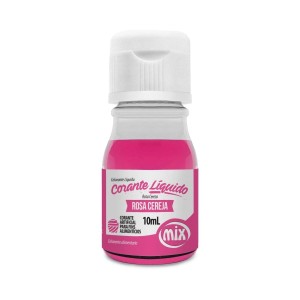 ANILINA CORANTE LÍQUIDO ROSA CEREJA 10ML MIX