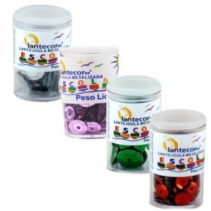 LANTEJOULA TUBO 6MM 3G VERDE CLARO LANTECOR