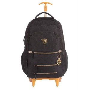 MOCHILA COM CARRINHO CAPRICHO LOVE BLACK 48583 DERMIWIL
